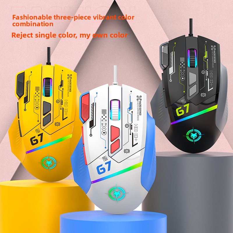 Gaming Keyboard 1 Hand - G6 Kablolu Oyun Faresi 128000DPI ChipA826