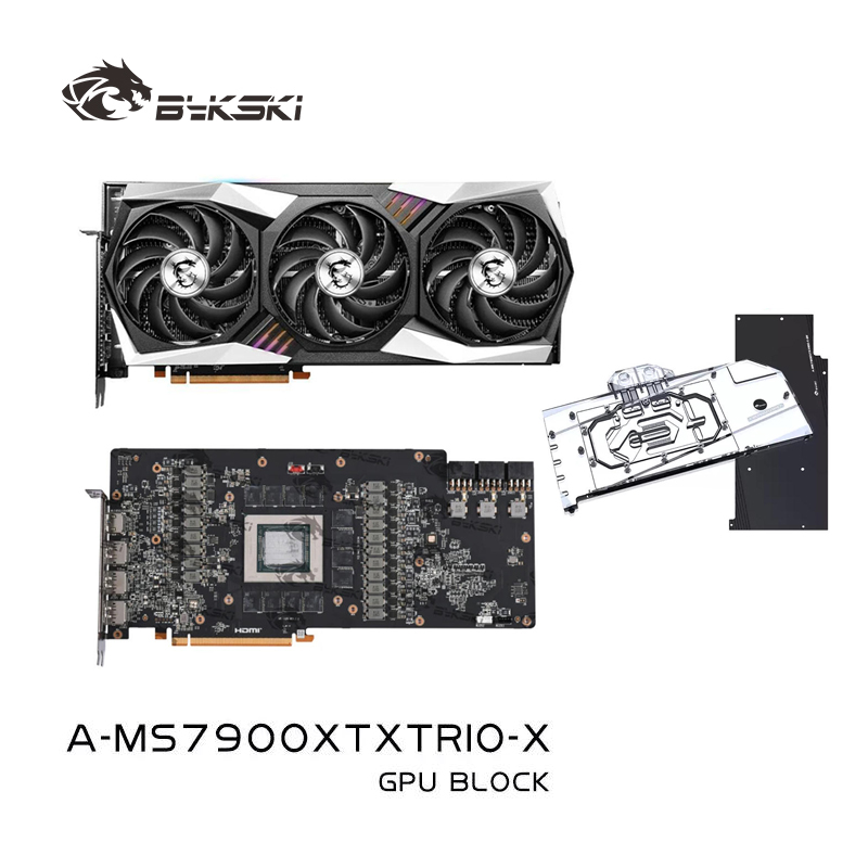 Amd Vga Rx 7900 Xtx - Bykski A-MS7900XTXTRIO-X Su Bloğu, MSI AMD