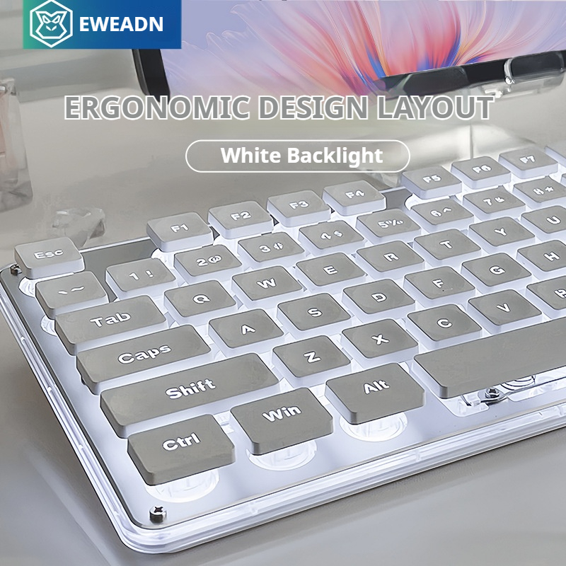 Gaming Keyboard Bundle - EWEADN V3 kablosuz Sessiz Ofis klavye