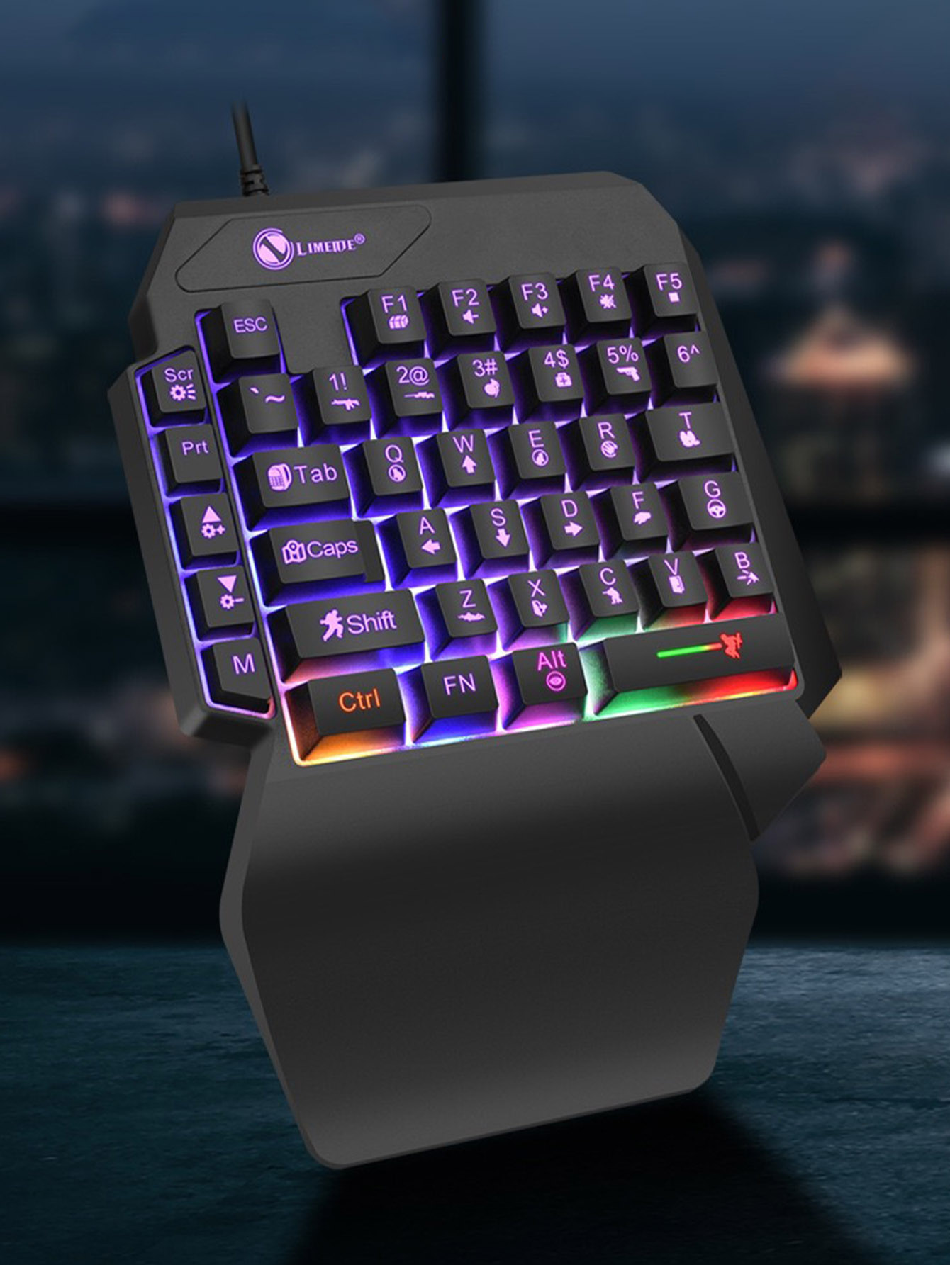 Gaming Keyboard 1 Hand - Mekanik Tek El Kullanımlı Hafif Oyun