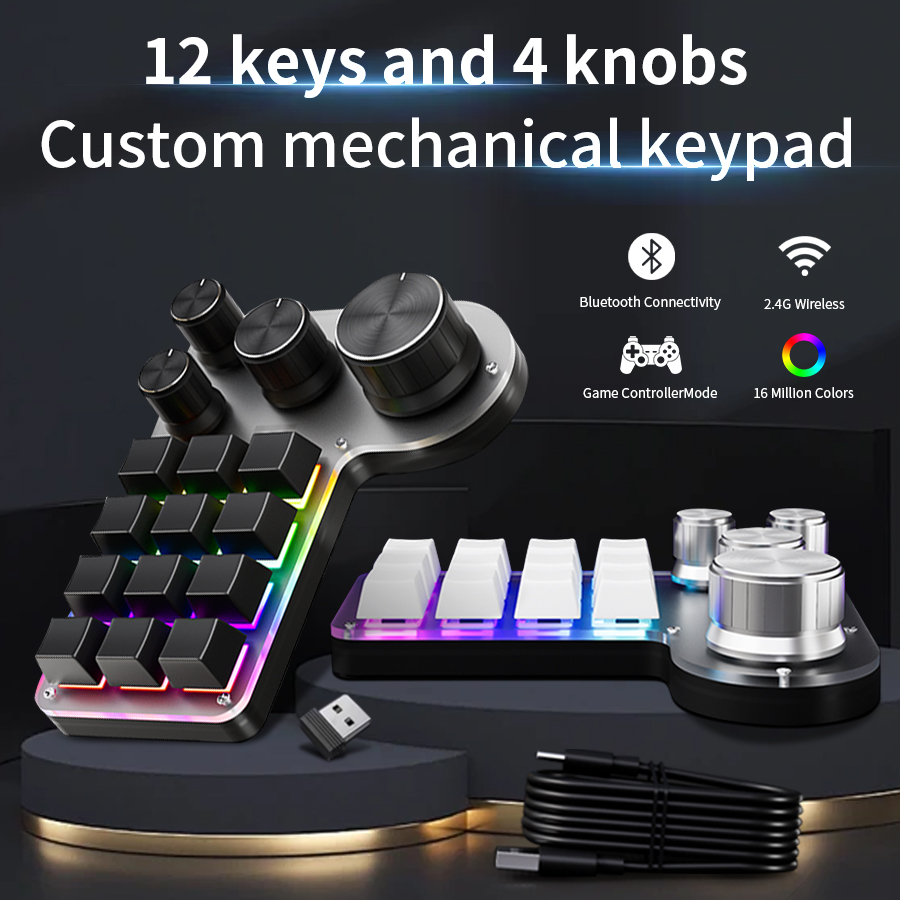 Gaming Keyboard 1 Hand - 3 Mod 12 Tuşlu Mekanik Klavye