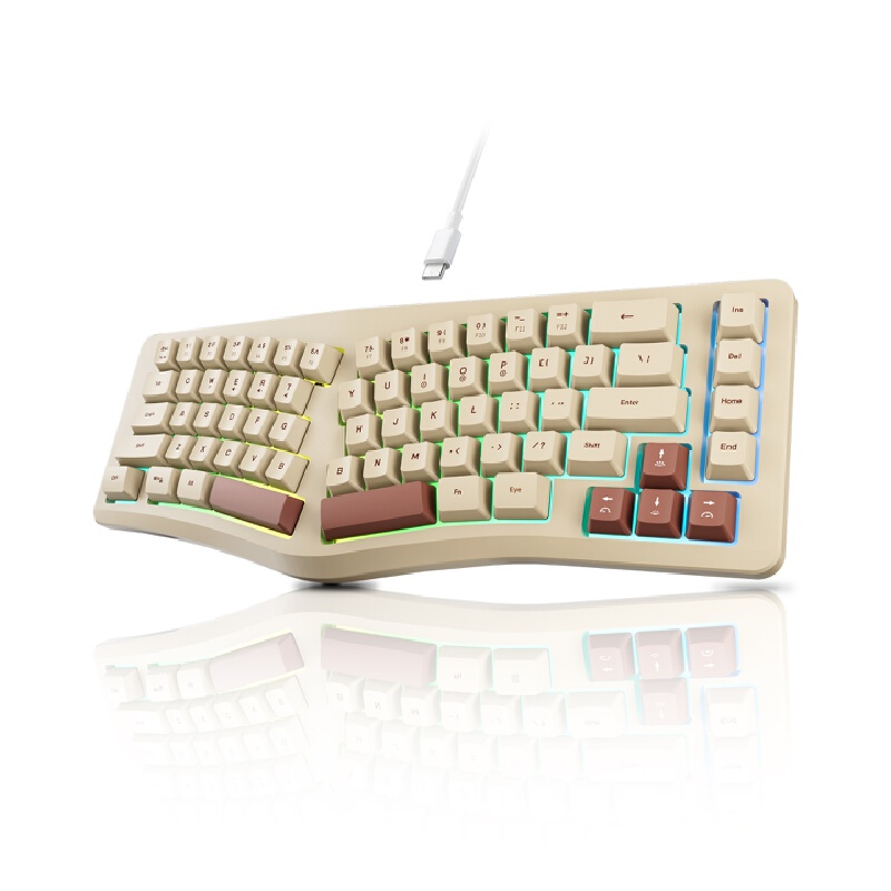 Gaming Keyboard Not Typing - A86 Oyuncu Klavyesi, Bölünmüş Ergonomik Kablolu,
