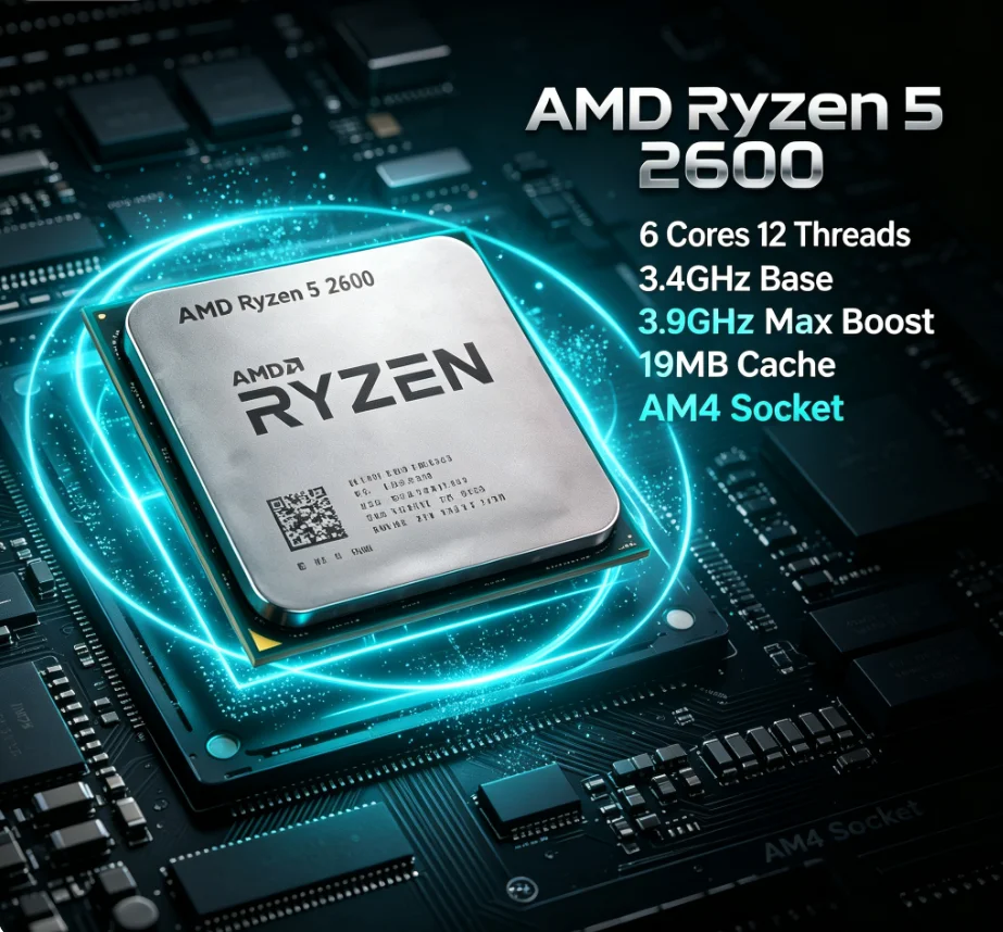 Amd Cpu Ryzen 5 - AMD Ryzen5 2600 R5 2600 Masaüstü