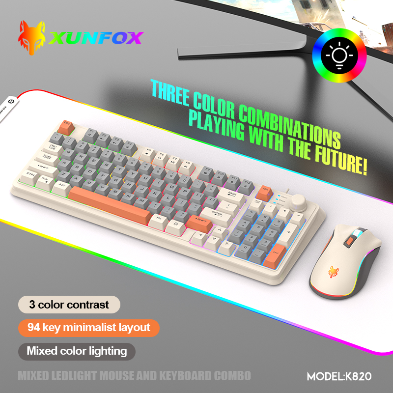Gaming Keyboard Bundle - K820 USB Kablolu Oyun Klavye Fare