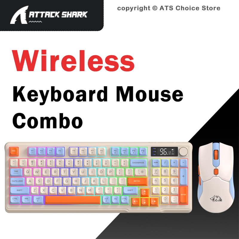 Gaming Keyboard Bundle - FREEWOLF T96 Kablosuz Klavye Mouse Seti,