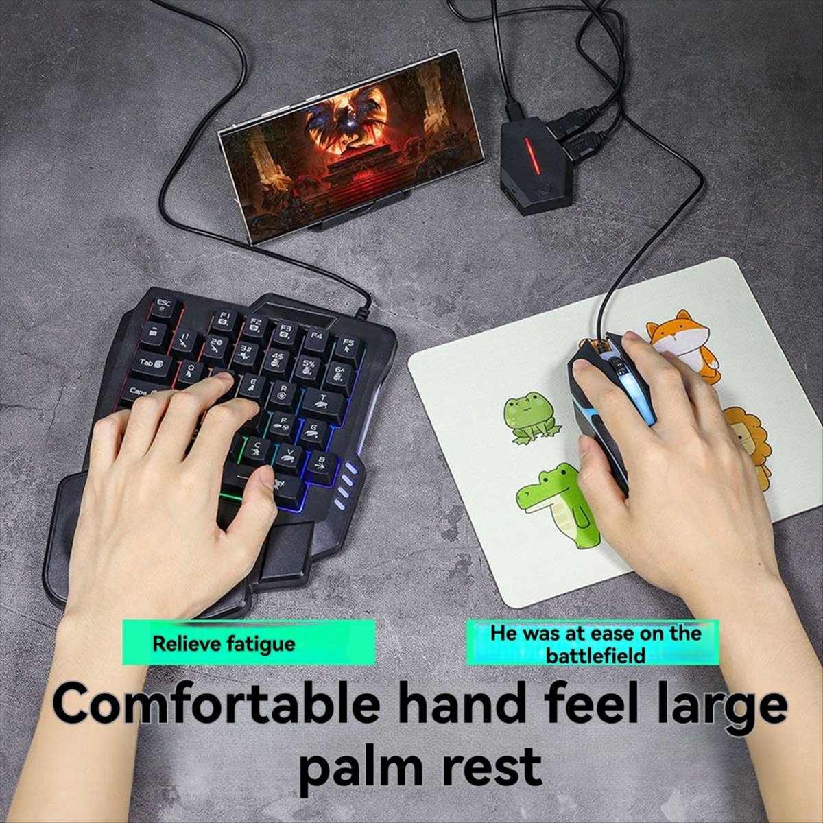 Gaming Keyboard 1 Hand - Goodprice 35 Tuşlu Ergonomik RGB Oyun