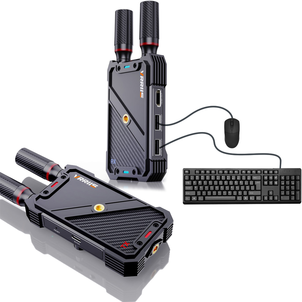 Gaming Keyboard Wireless - VRRIIS WL082K 400m Kablosuz HDMI KVM