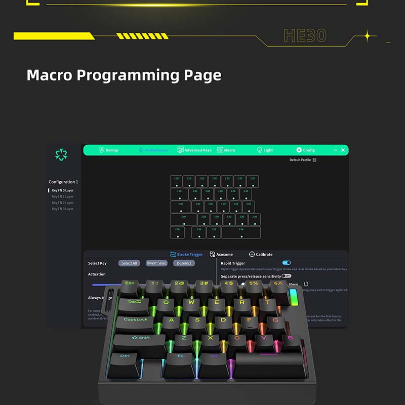HE30 Mekanik Oyun Klavyesi 29  - Gaming Keyboard Magnetic Switches incelemesi ve fiyatı