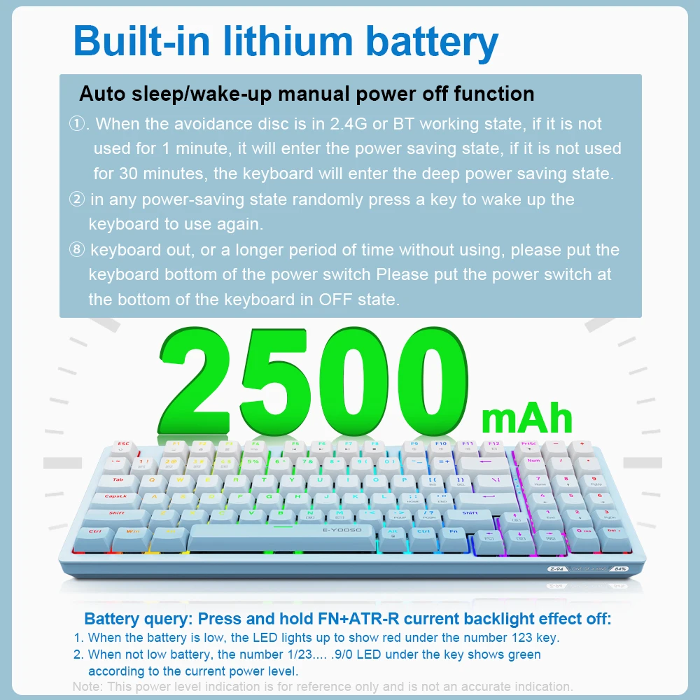 E-YOOSO Z94 RGB Mekanik Oyun K - Gaming Keyboard E Yooso incelemesi ve fiyatı
