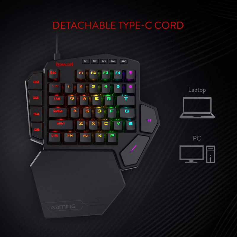 Redragon K585 DITI Tek Elle RG - Gaming Keyboard 1 Hand incelemesi ve fiyatı