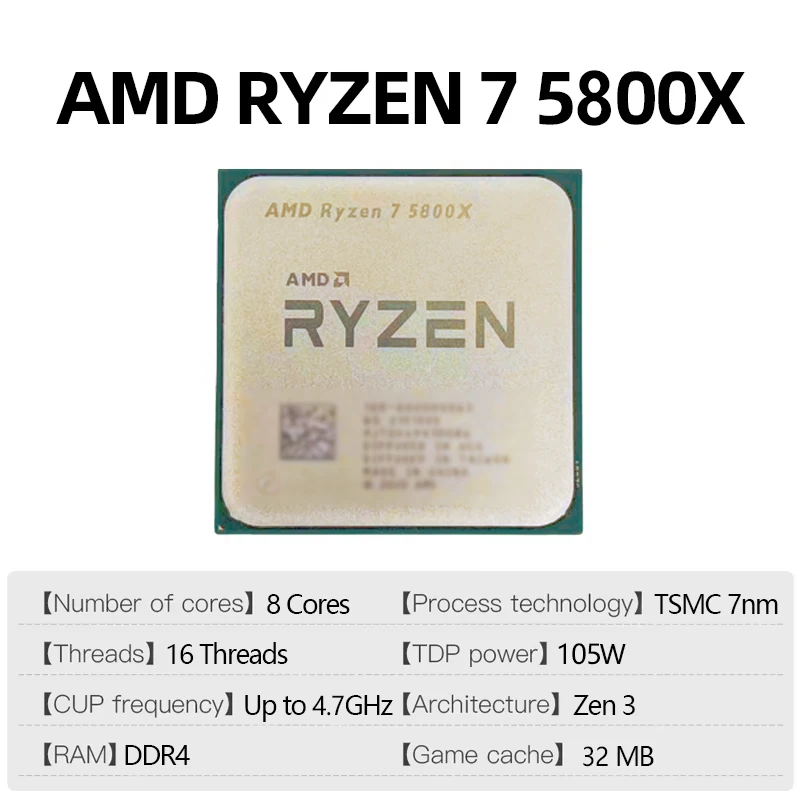 AMD Ryzen 7 5800X Tray İşlemci - Amd Cpu Ryzen 7 incelemesi ve fiyatı