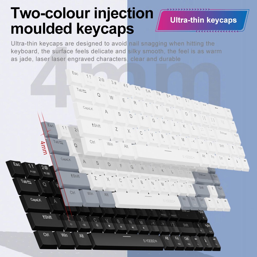 E-YOOSO A68 RGB Mini Ince USB  - Gaming Keyboard Bundle incelemesi ve fiyatı