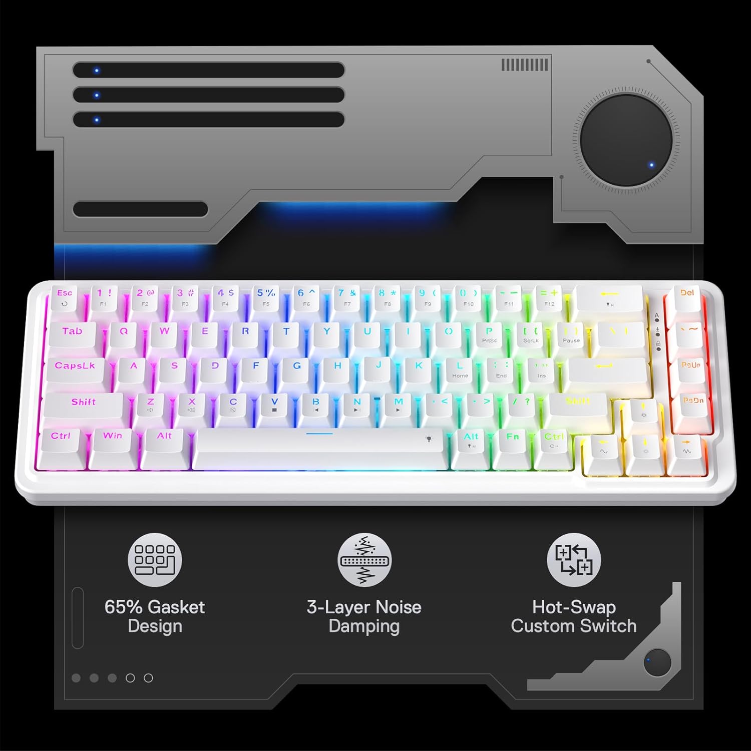 Redragon K709 %65 Kablolu Cont - Gaming Keyboard No Noise incelemesi ve fiyatı