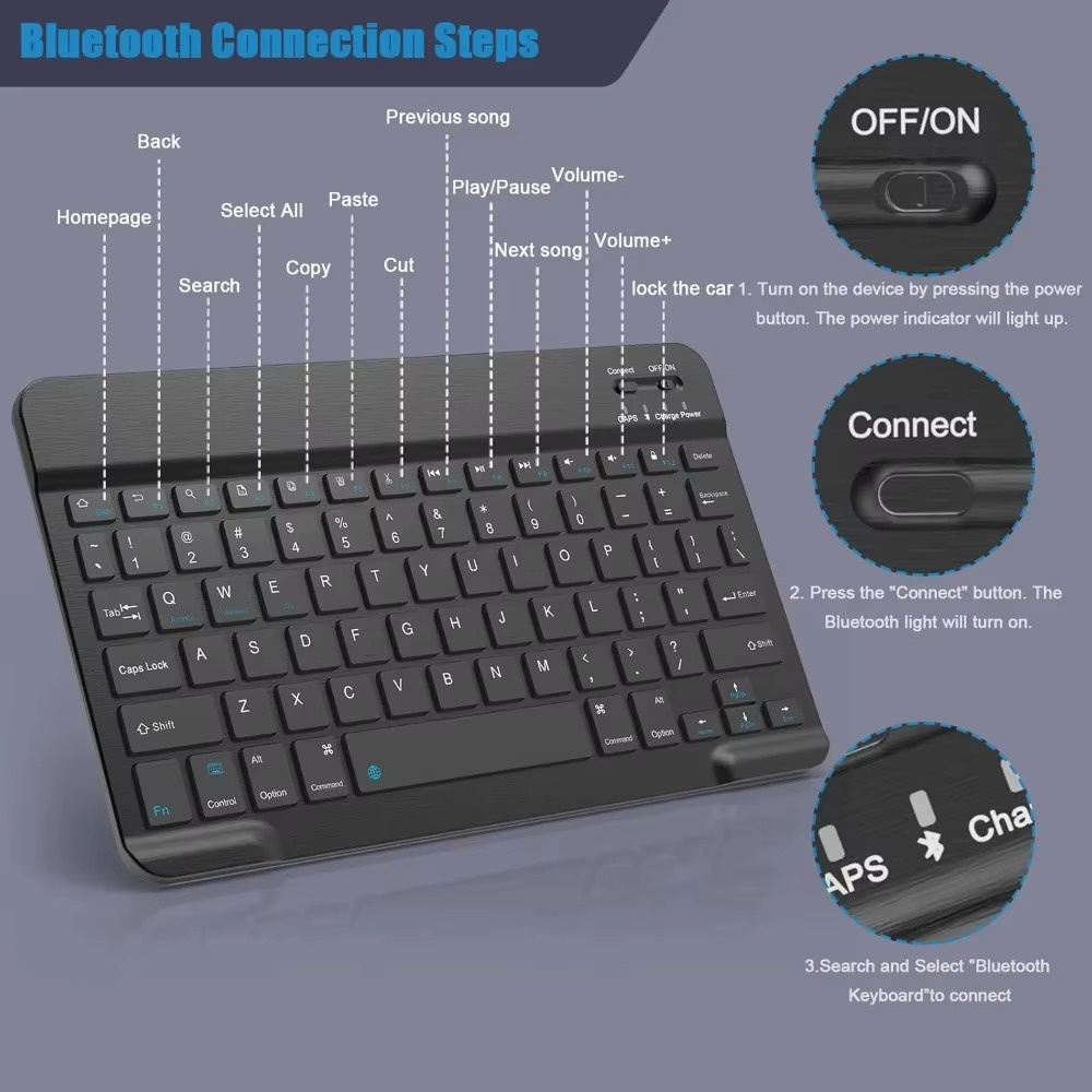 Bluetooth 5.0 Kablosuz Klavye  - Gaming Keyboard Wireless incelemesi ve fiyatı