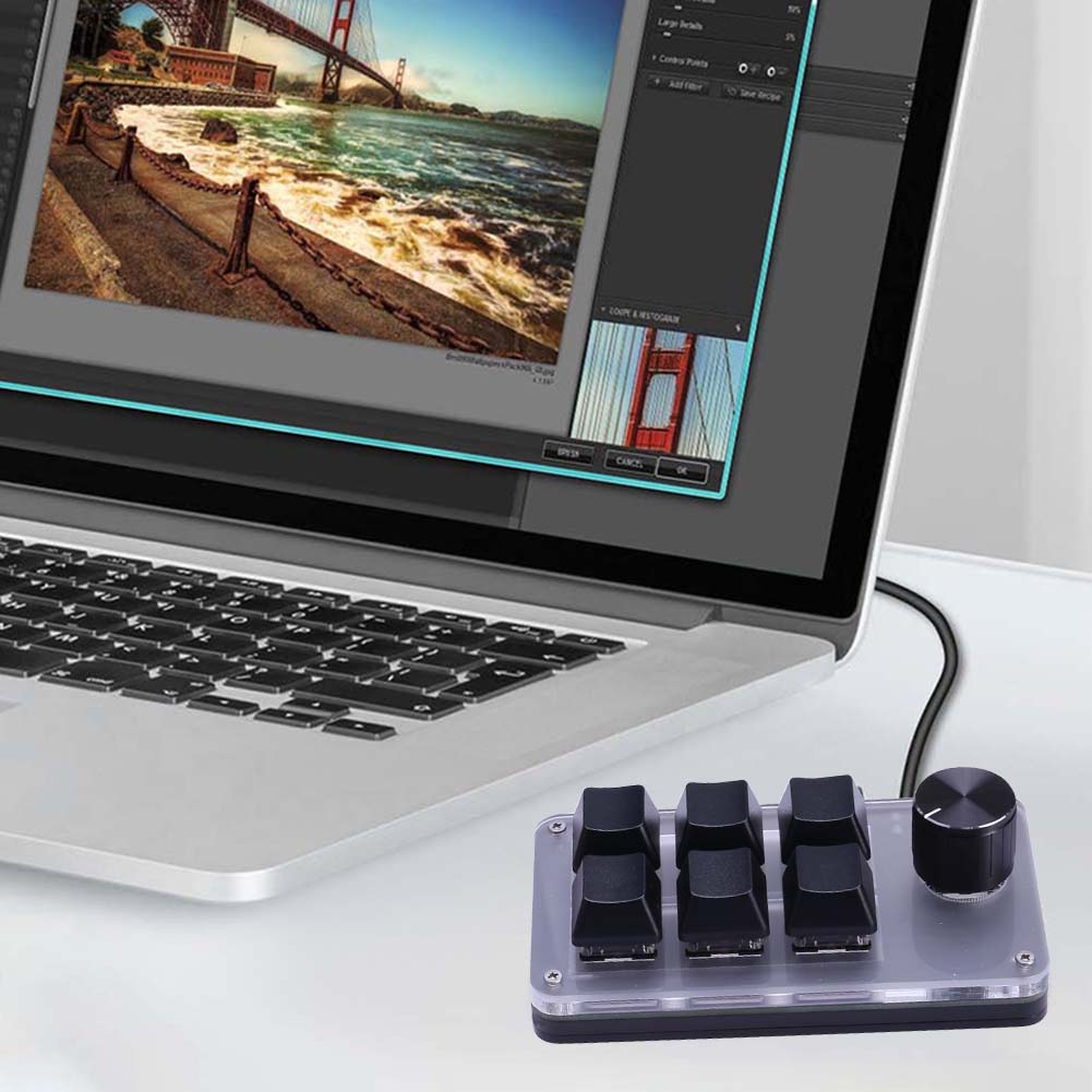 6 Tuşlu 1 Düğmeli Tek Elle Kul - Gaming Keyboard 1 Hand incelemesi ve fiyatı