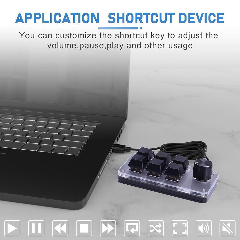 6 Tuşlu 1 Düğmeli Tek Elle Kul - Gaming Keyboard 1 Hand incelemesi ve fiyatı