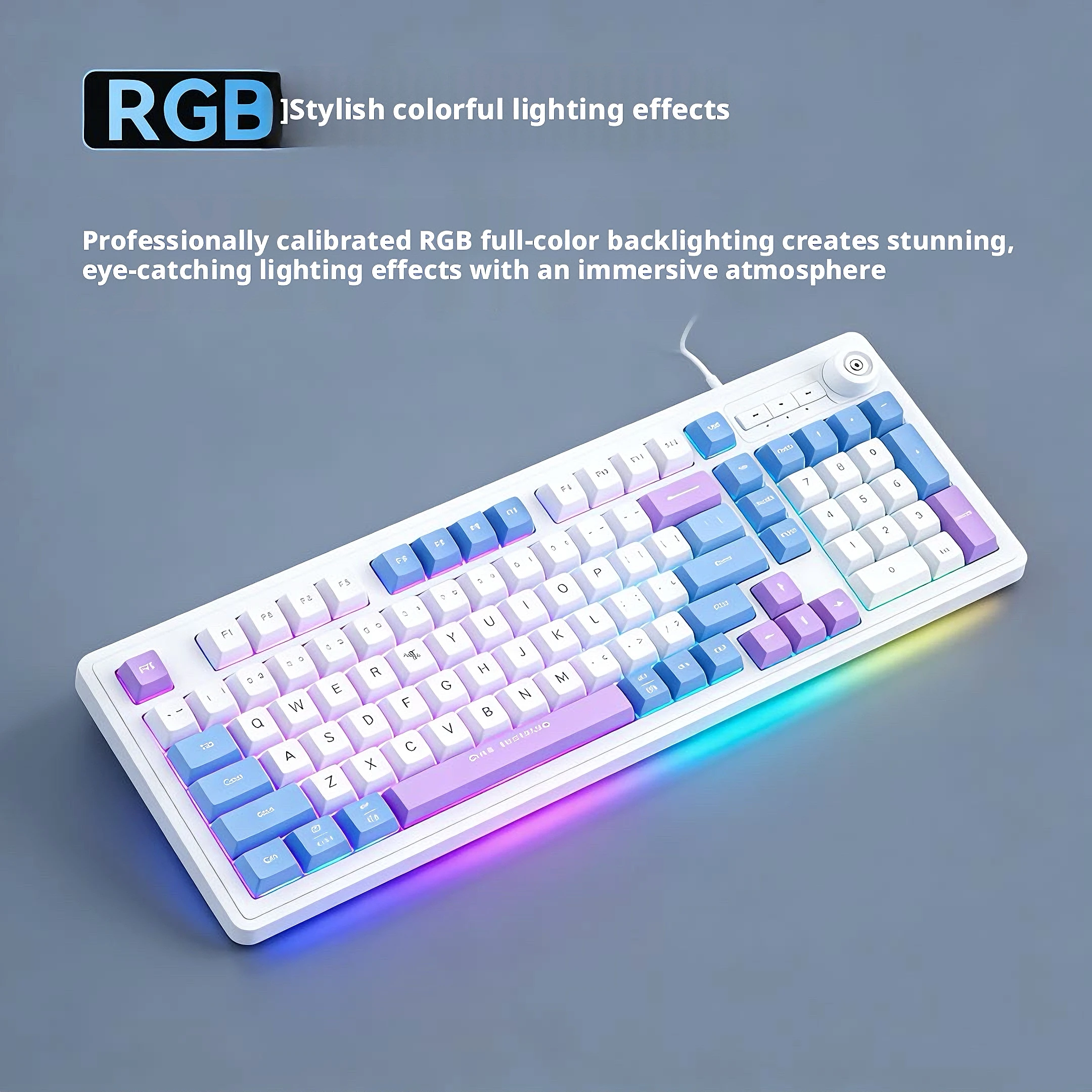 98 Tuşlu Kablolu Klavye RGB Iş - Gaming Keyboard No Noise incelemesi ve fiyatı