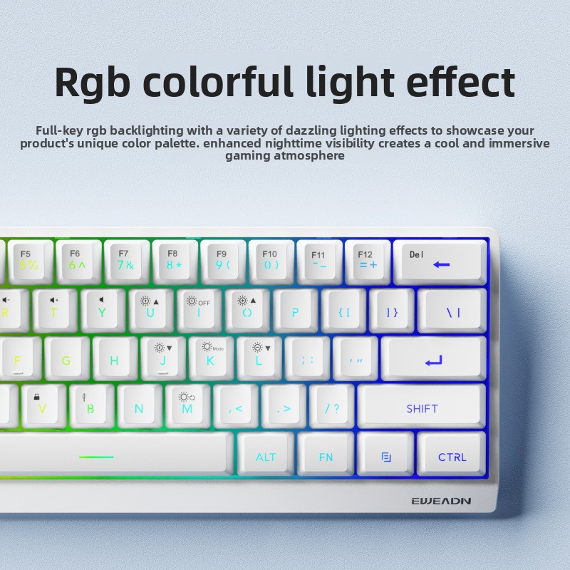 61 tuşlu kablosuz mini klavye  - Gaming Keyboard No Noise incelemesi ve fiyatı