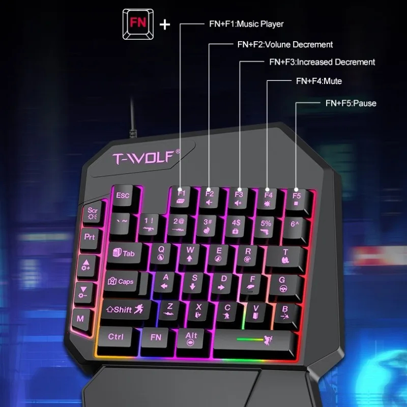 5'i 1 Arada Set 35 Tuşlu Tek E - Gaming Keyboard 1 Hand incelemesi ve fiyatı