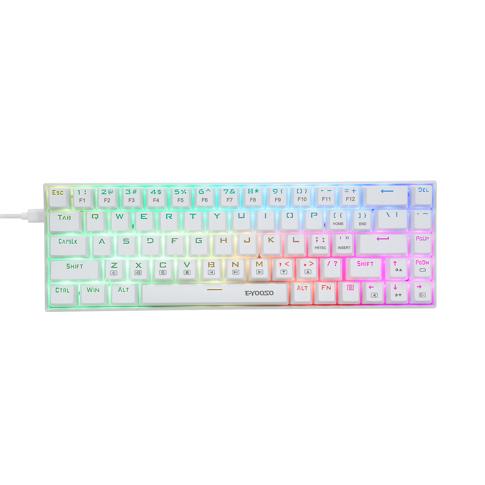 Z-686 60% Mini mekanik oyun kl - Gaming Keyboard E Yooso incelemesi ve fiyatı