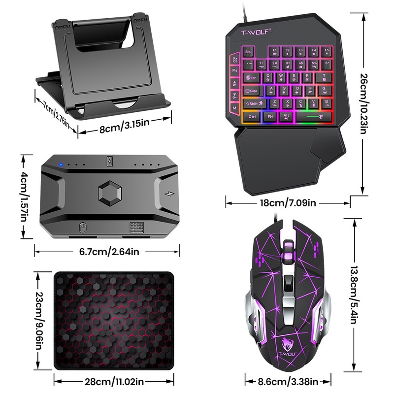 T-Wolf Tf950 5'i 1 Arada Tek E - Gaming Keyboard 1 Hand incelemesi ve fiyatı