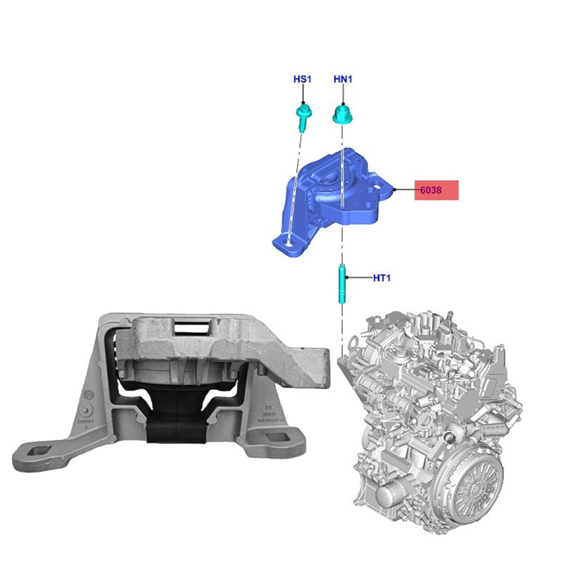 KV6Z-6038-A KV6Z6038C Motor Mo - Gasket Mount Kit incelemesi ve fiyatı