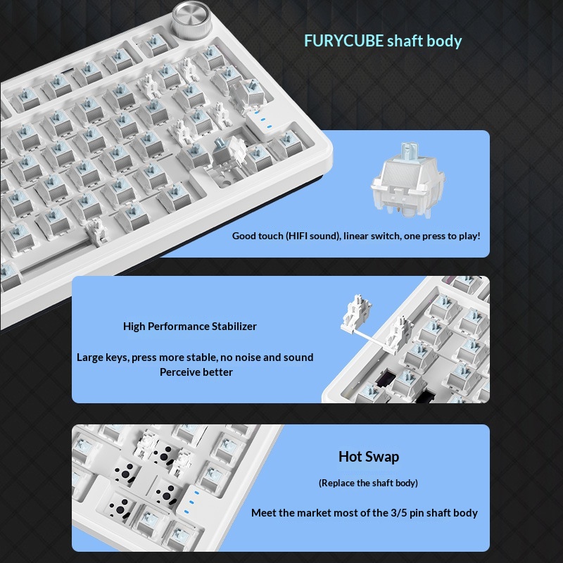 Furycube Rx75 Pro Üç Modlu Rus - Gaming Keyboard Not Typing incelemesi ve fiyatı